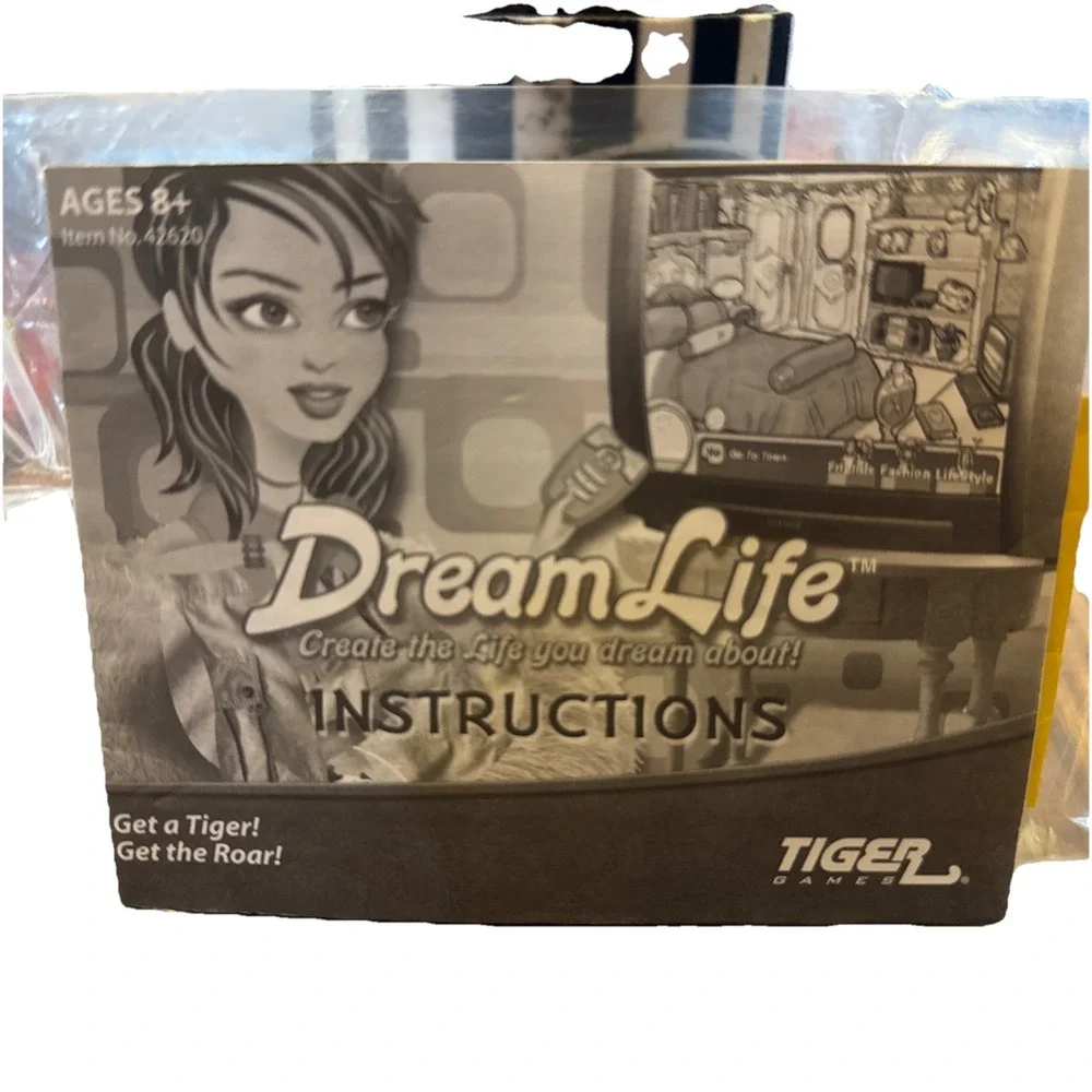 Dream Life Plug & Play Game TV Electronic Hasbro Video Game Manual 2005